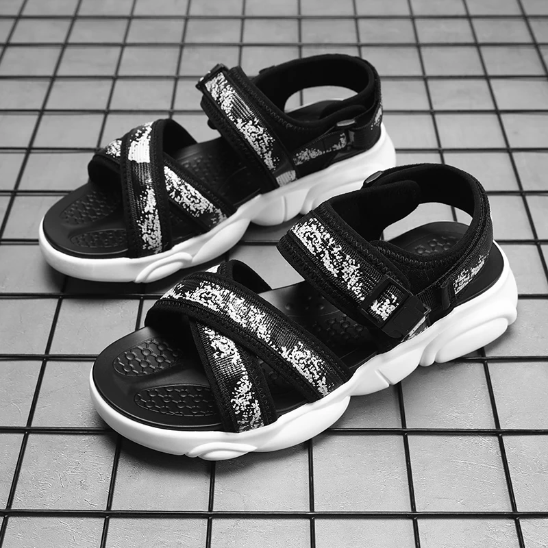 

Men's Summer Shoes Sandals Beach Mens Shoes Style Summer Breathable Mesh Men Outdoor Anti Slip Casual For