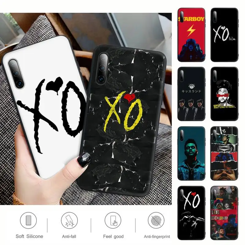 

The Weeknd XO Black Rubber Mobile Phone Cover For Samsung J4 J6 J5 J7 2016 Note 5 8 9 10 Lite Plus 20 Ultra Case