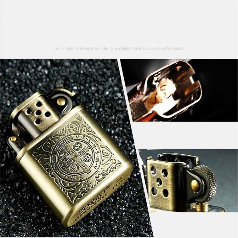 Медная бензиновая Зажигалка Константин Зорро винтажная металлическая