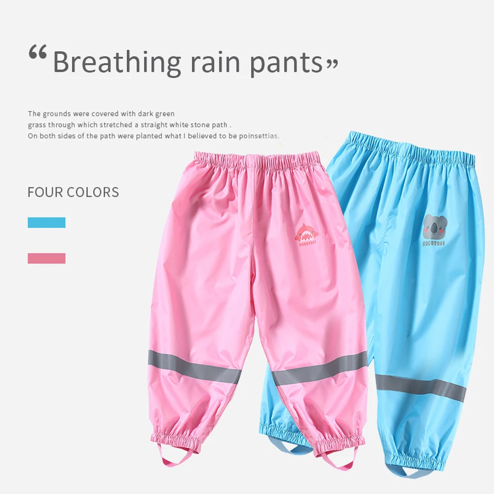 

Baby Girl Boy Pants Children Kids Rain Dungarees Mud Trousers Waterproof Breathable for Girls Boys Enfants Jumpsuits