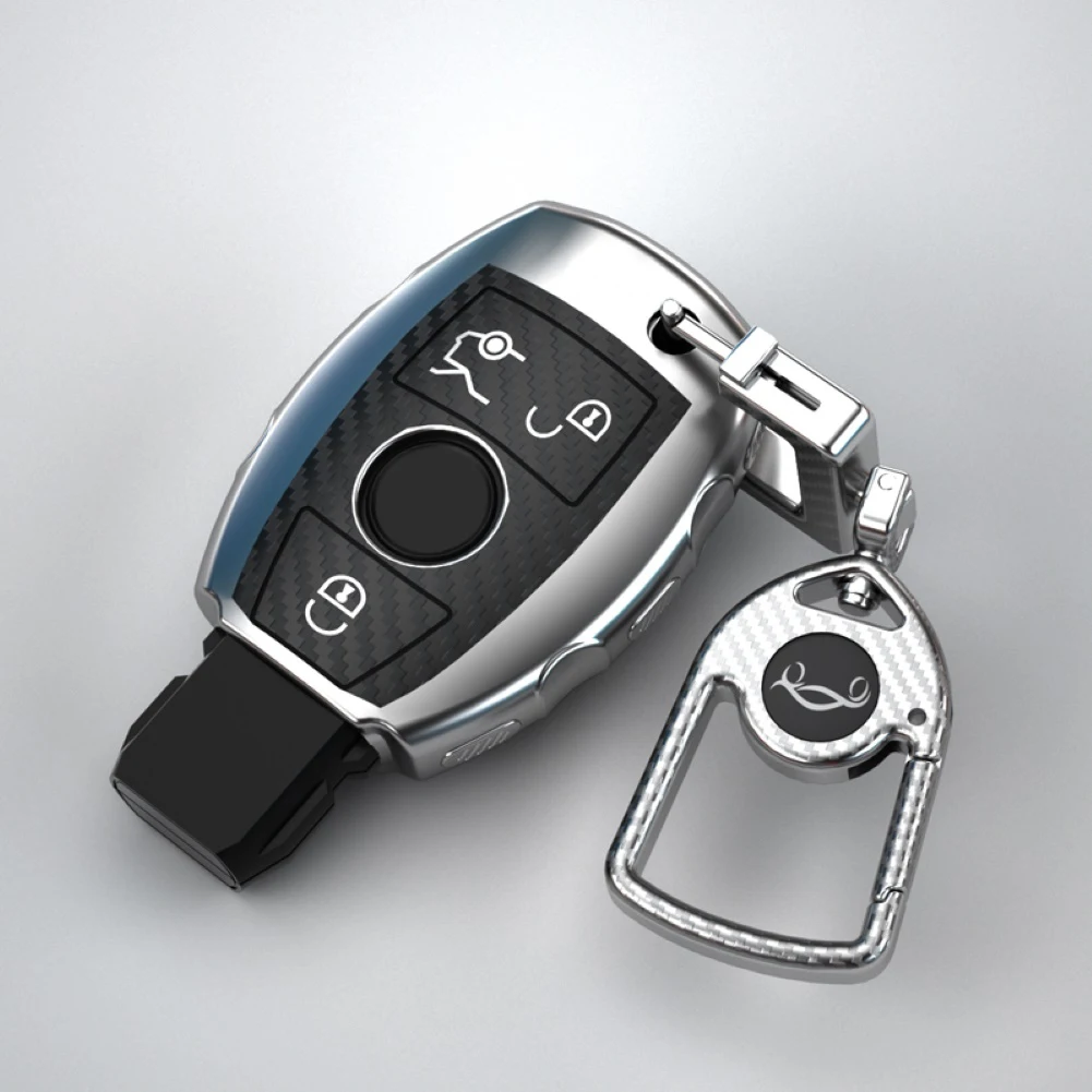 Модный металлический брелок для ключей Серебряный Цвет с инкрустацией