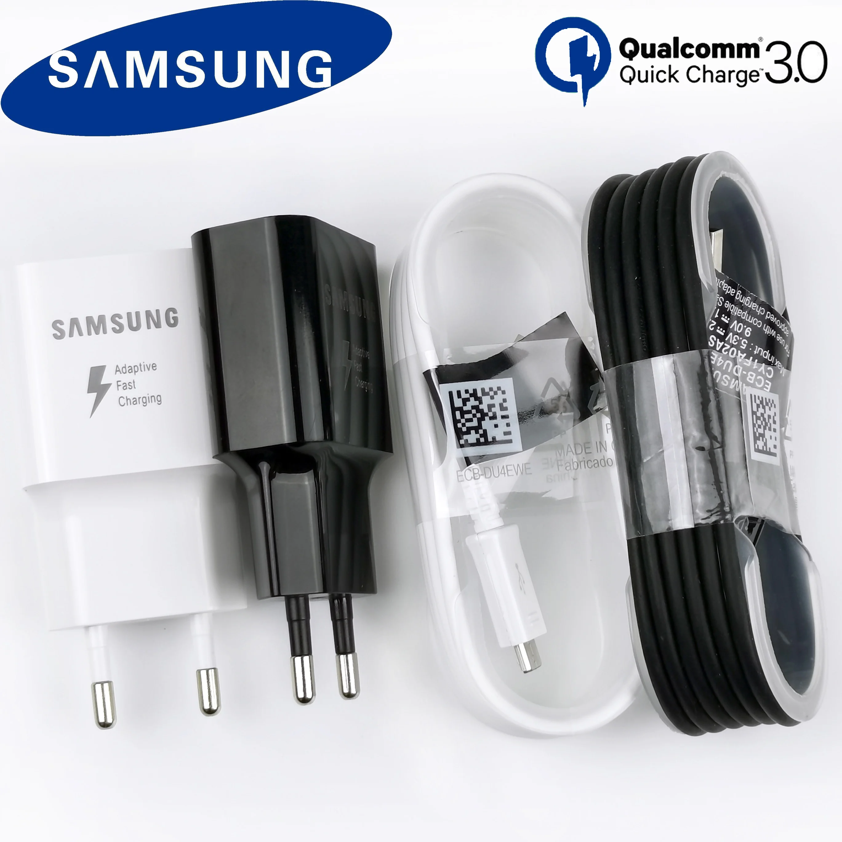 Оригинальное быстрое Адаптивное зарядное устройство Samsung QC3.0 18 Вт адаптер для
