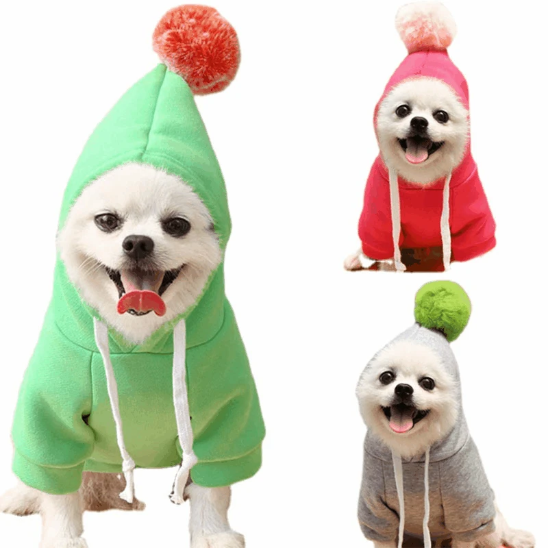 

Soft Fleece Teddy Bear Pet Costume Warm Fleece Flannel Hoodies Fevstival Christmas Cute Poodle Dog Clothes