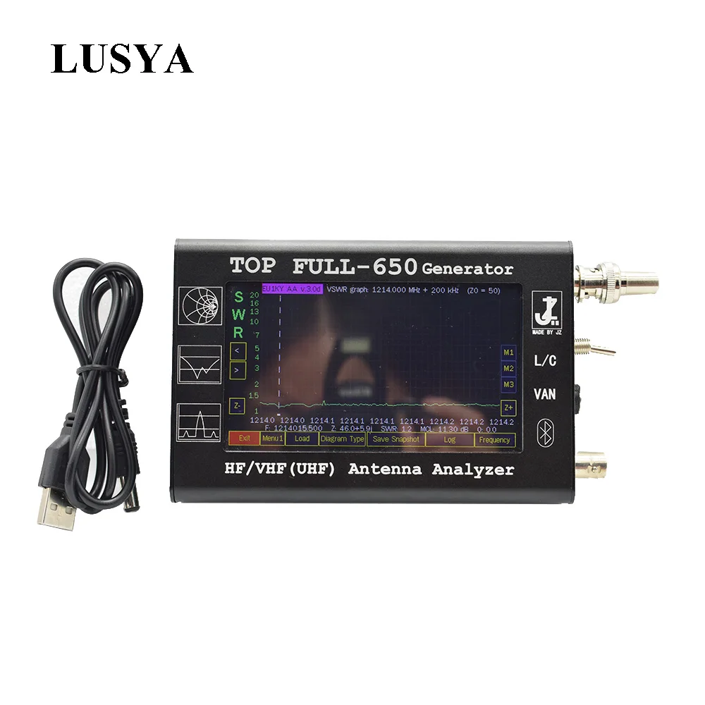 4,3 дюймовый сенсорный экран HF/VHF/UHF lcd 0,1-1300 MHz 1,3 GHz ANT SWR векторный антенный анализатор с аккумулятором 3000mAh