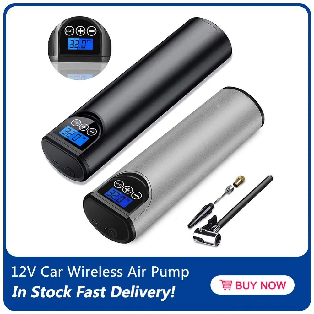 Беспроводной Перезаряжаемый воздушный насос портативный компрессор для шин 12 В