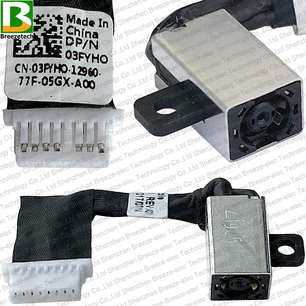 Новый разъем питания для ноутбука постоянного тока Dell Inspiron 13 7370 i7370 7373 i7373 P83G P83G001