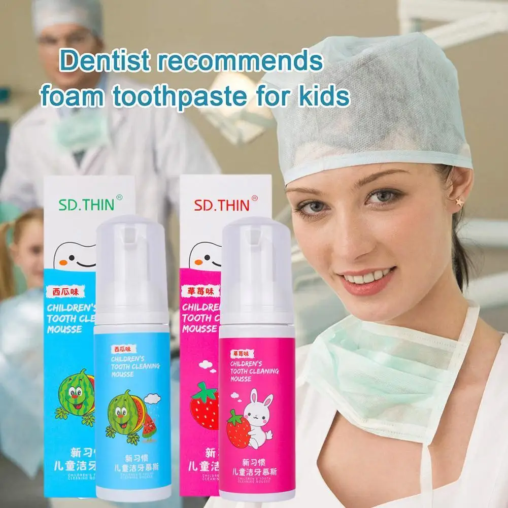 

Детская зубная паста-мусс без фторида, предотвращающая потерю, пена для арбуза, зубная паста, удаление пятен, зубная паста для чистки зубов и...
