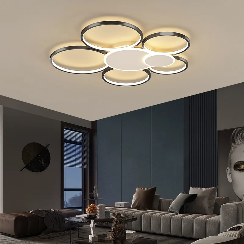 Home living room decoration Lamp Round Modern Led Ceiling Lights Nordic Style Creative Bedroom Study Lighting Decor For Kitchen