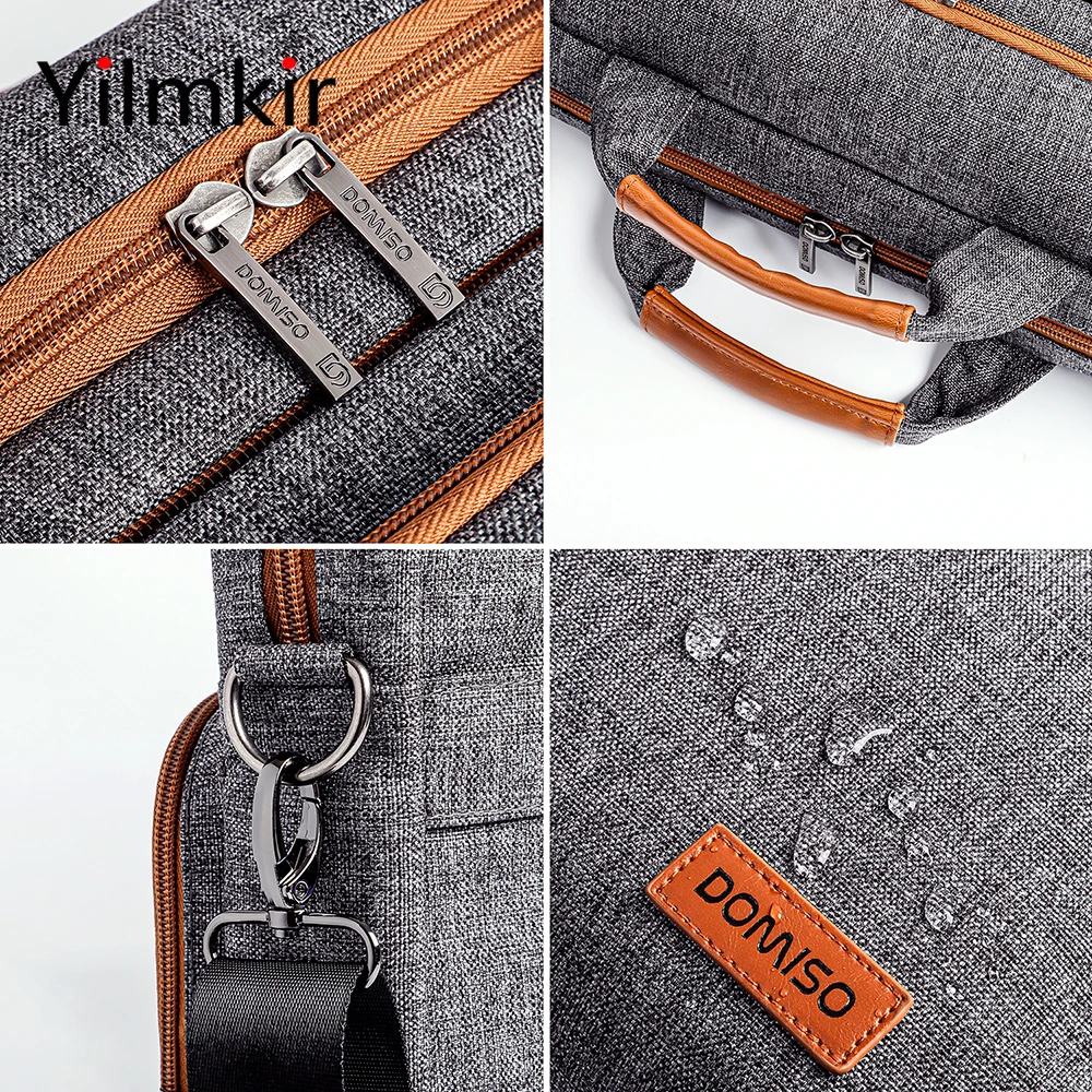 mens business laptop bag stylish multi function computer for xiaomi lenovo apple 10 13 14 15 6 17 inch computer package free global shipping