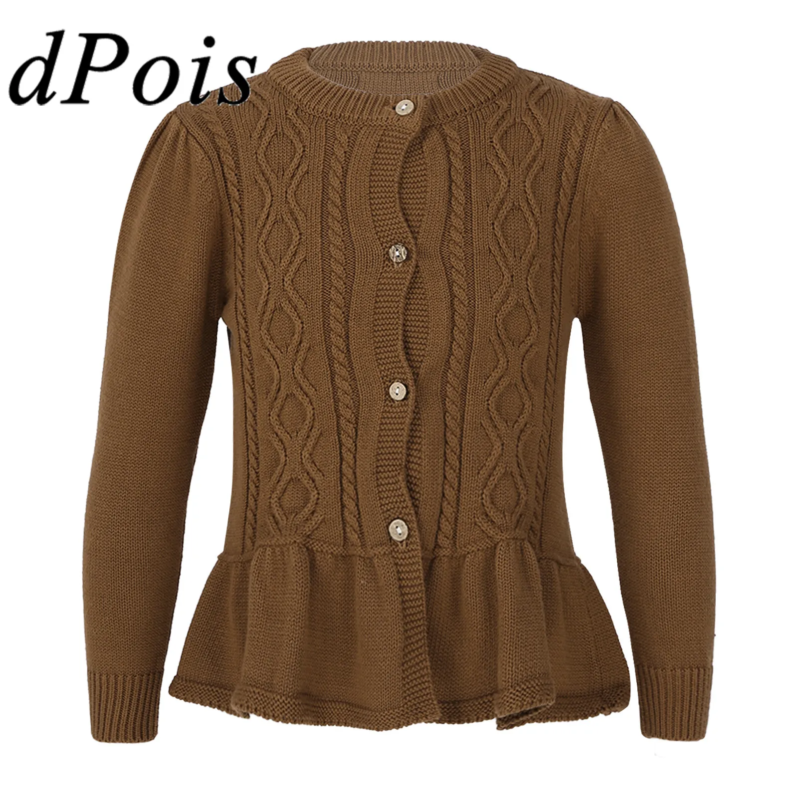 

Spring Autumn Kids Wrap for Ballet Gymanstics Leotard Baby Girls Knit Cardigan Long Sleeve Button Down Bolero Coat Outerwear