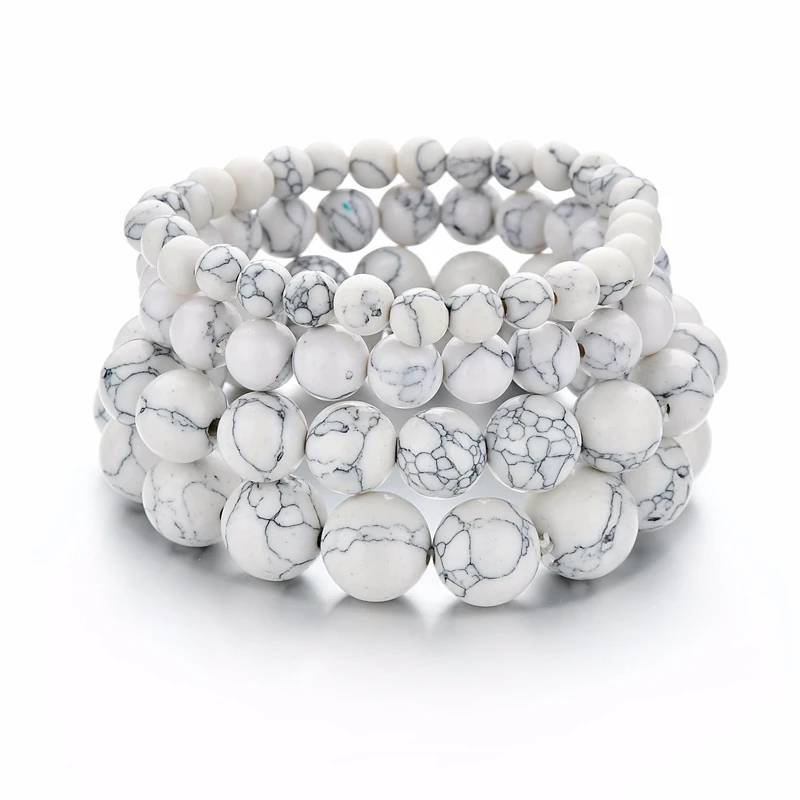 Богемные бусы из натурального камня чакра браслеты для женщин винтажные