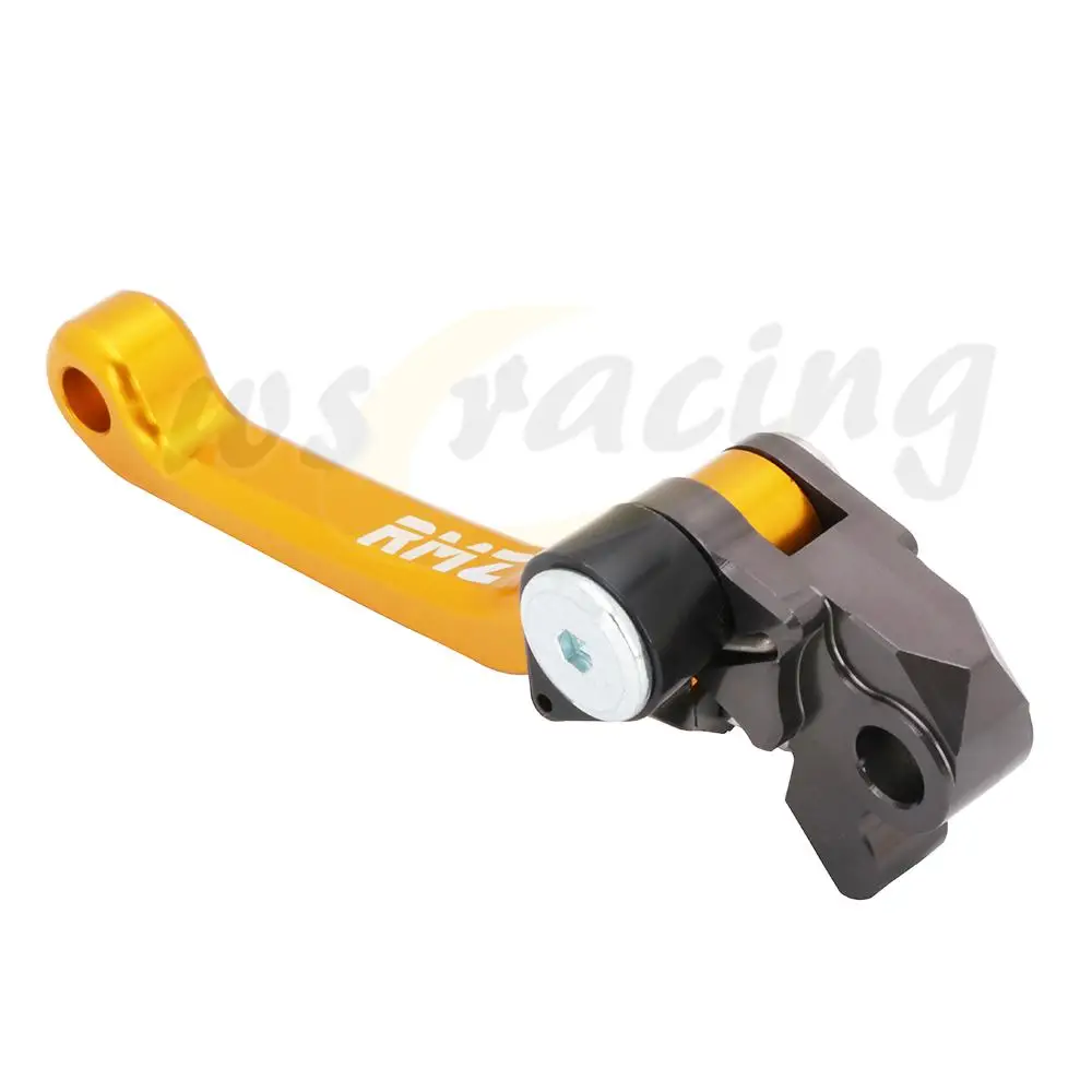 ЧПУ Алюминиевый Золотой левый правый Тормозной рычаг сцепления для Suzuki RMZ 250 2004