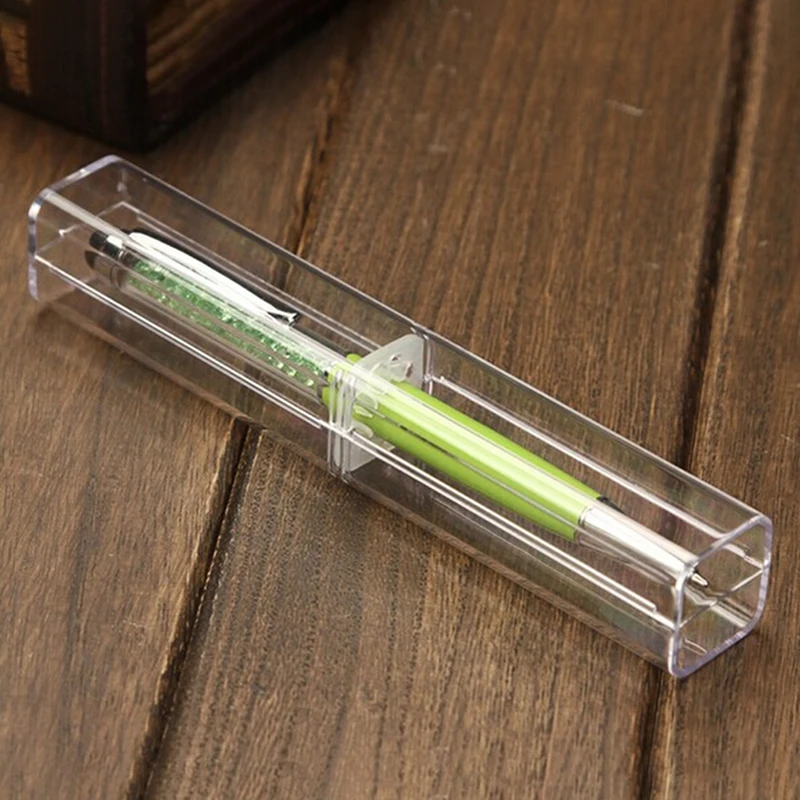 

Transparent Pen Box Cute Pencil Case PP Plastic Pencil Case For Kids Lovely Gift Box Office School Supplies Materials