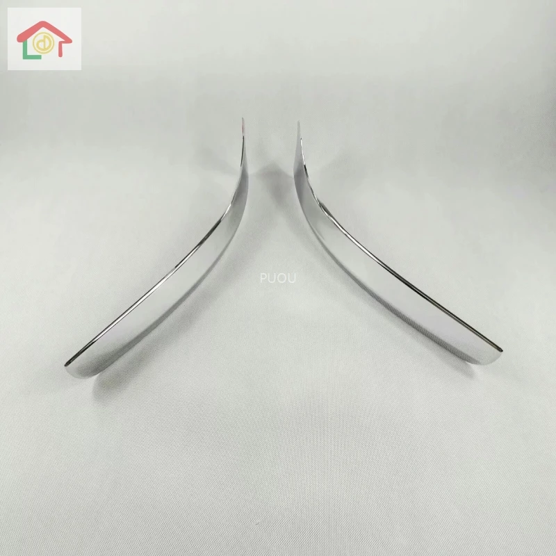 

ABS Chrome For Mercedes Benz GLC 2016 2017 2018 Car Car Front guard Corner strip Cover Trim auto accessories styling 2pcs