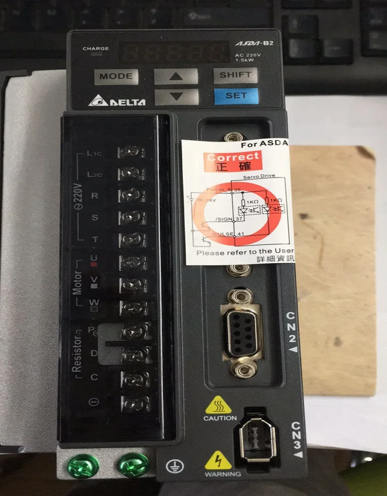 

Delta A3 series ASD-A3-0221-M+ ECM-A3L-CY0602SS1 Servo Drive brake servo motor