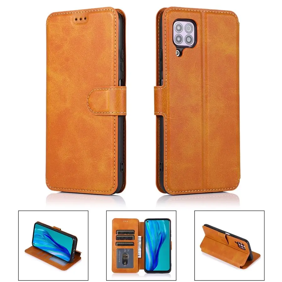 

Leather Flip Fold Card Slot Phone Case For Huawei Mate 10 20 30 Lite Pro NOVA 5 Pro 7 Pro 7SE All inclusive Anti-Fall Back Cover