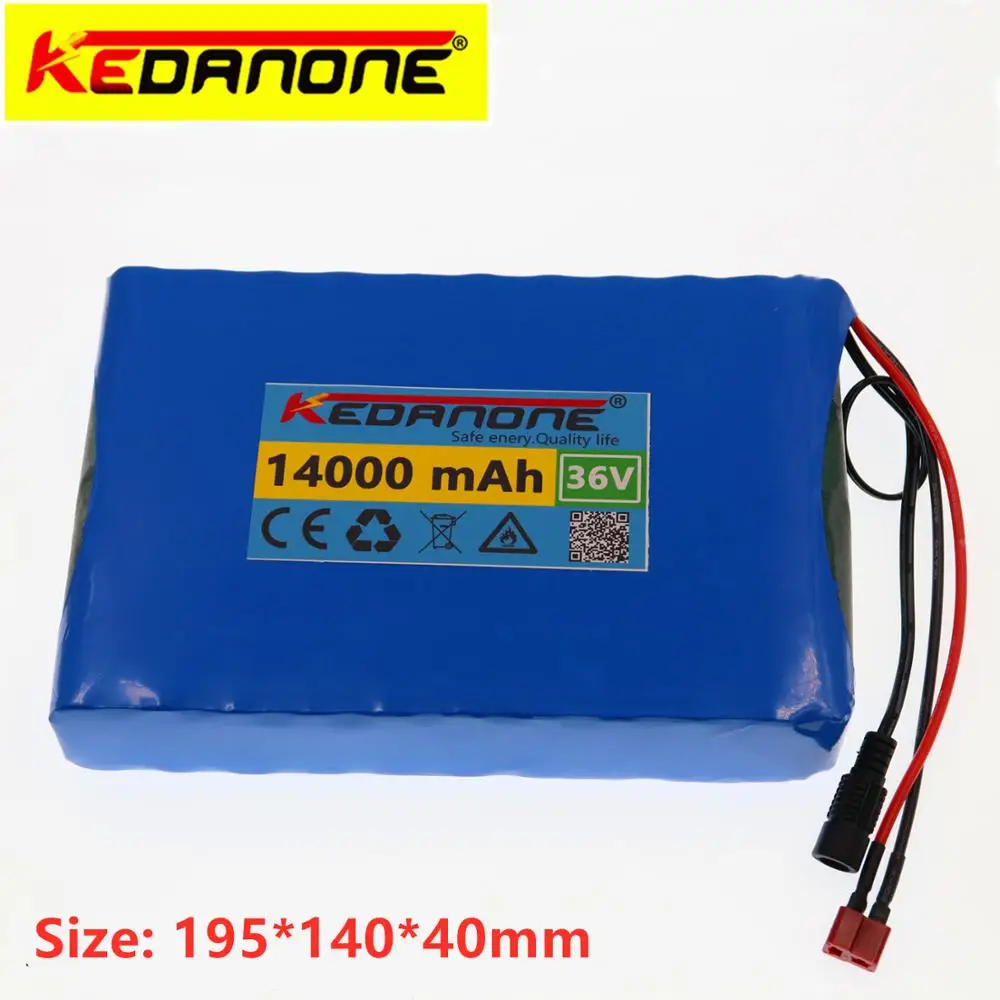 

Kedanone 2020 new 36V 8ah 10ah12AH 14ahEbike Battery Lithium ion Battery with 36V Charger, for 250W 350W 500w 750W Electric Bike