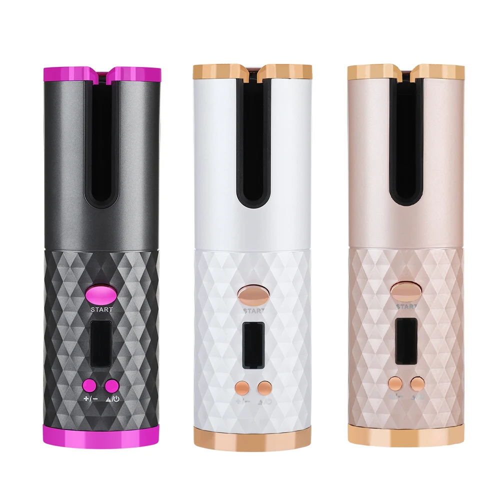 

New Design Cordless Automatic Hair Curler, Spiral Auto Curling Iron, Electric Magic Rollers Device For Women Hair Brushes 15