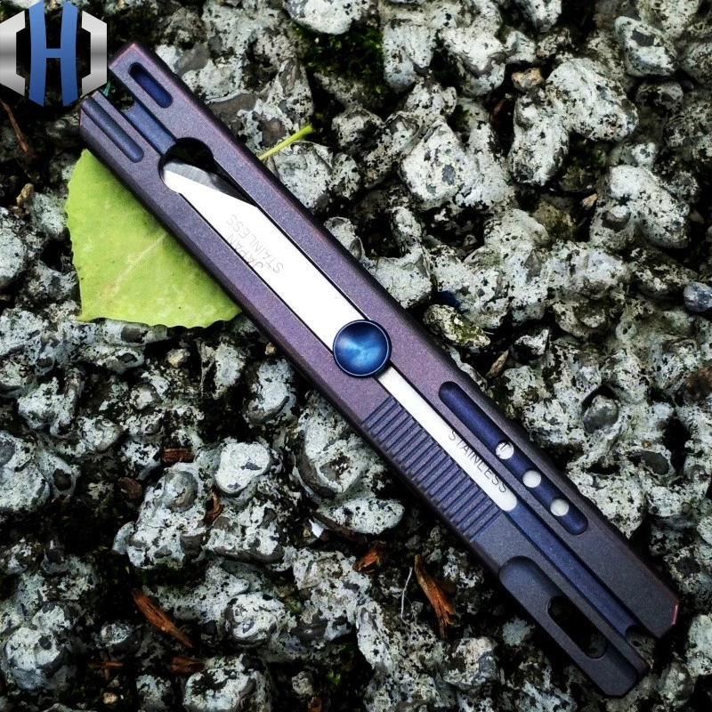 Универсальный нож из титанового сплава портативный мини для резки бумаги