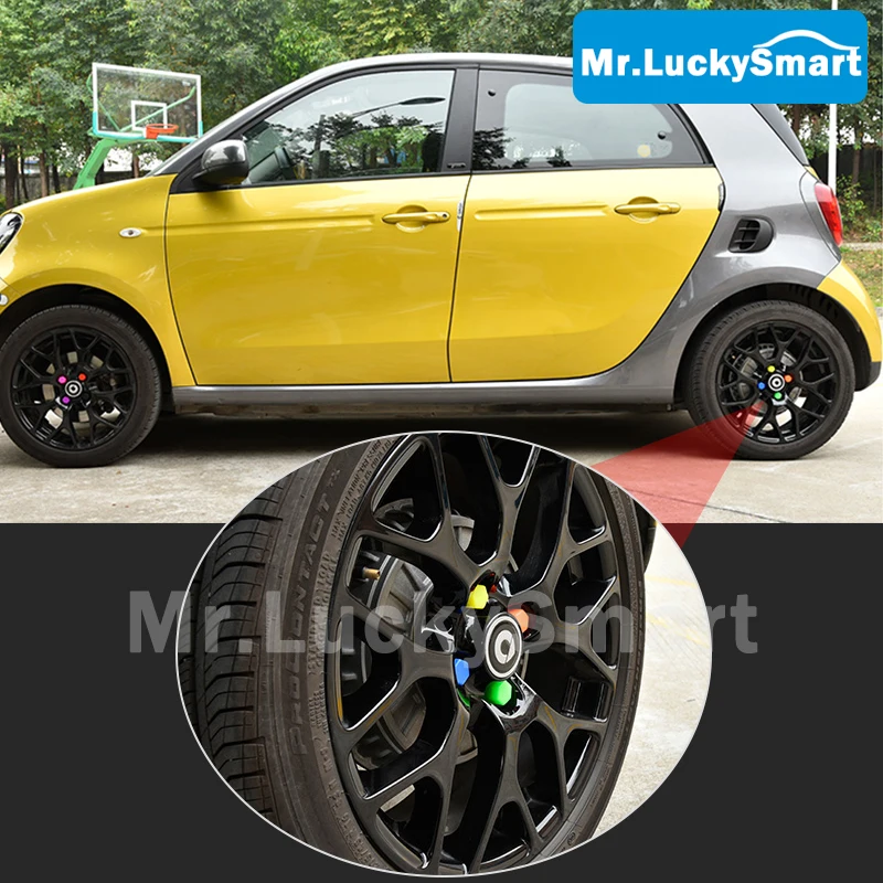 Автомобильная гайка на колесо Силиконовая Защитная крышка для Mercedes Smart 453 Fortwo Forfour
