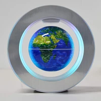 syezyo 2021 magnetic levitation floating world map led light globe 2 in 1 anti gravity suspending in the air decoration gadget