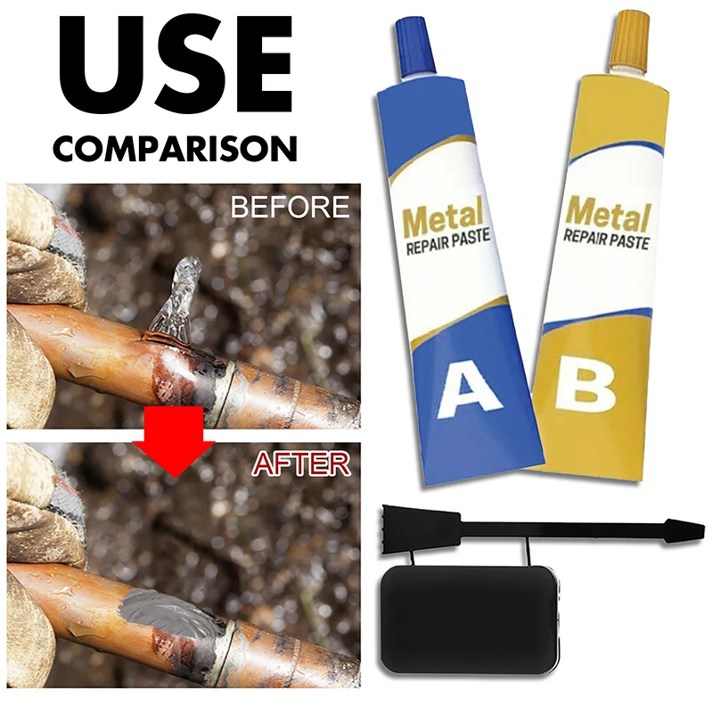 Металлический ремонт AB Клей нержавеющая сталь Алюминиевый сплав стекло пластик