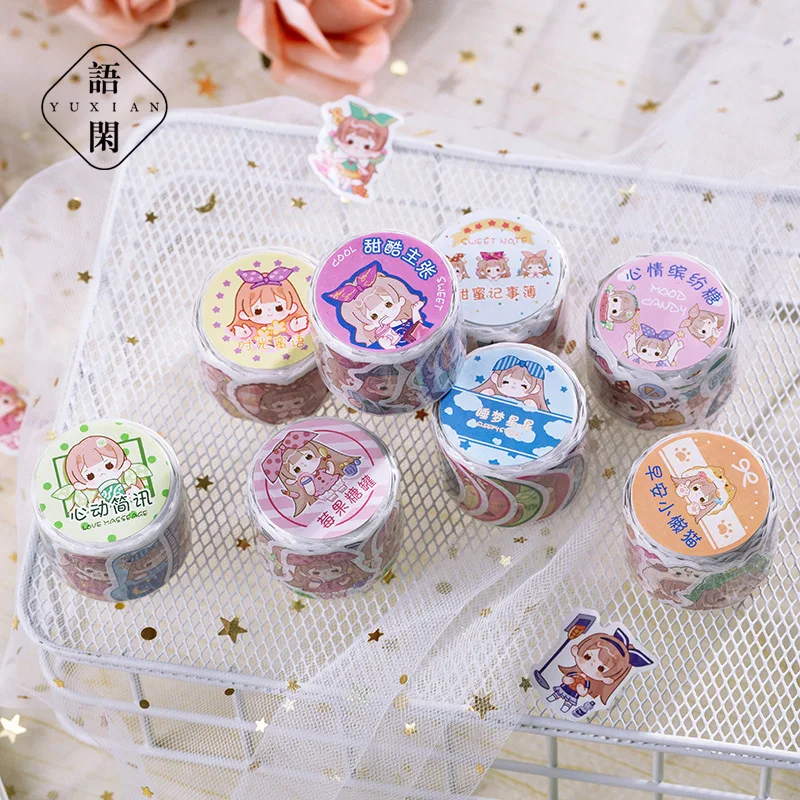 100 шт./рулон декоративные наклейки сделай сам | Канцтовары для офиса и дома