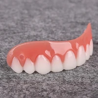 1pcs false denture teeth top cosmetic dental silica hygiene tooth care whitening x0601 d3j8