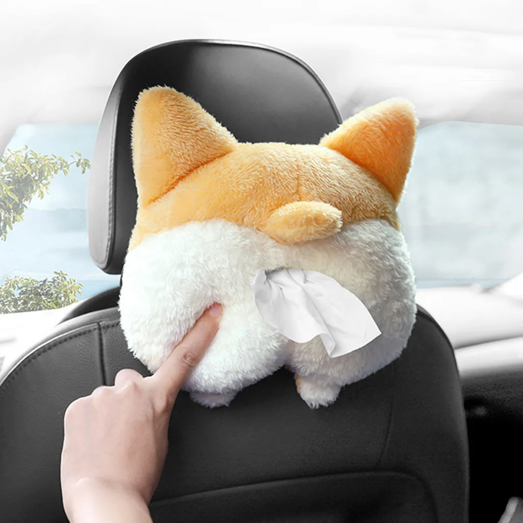Креативная коробка для салфеток Corgi Ass мягкий чехол из мультфильма милые бумажные
