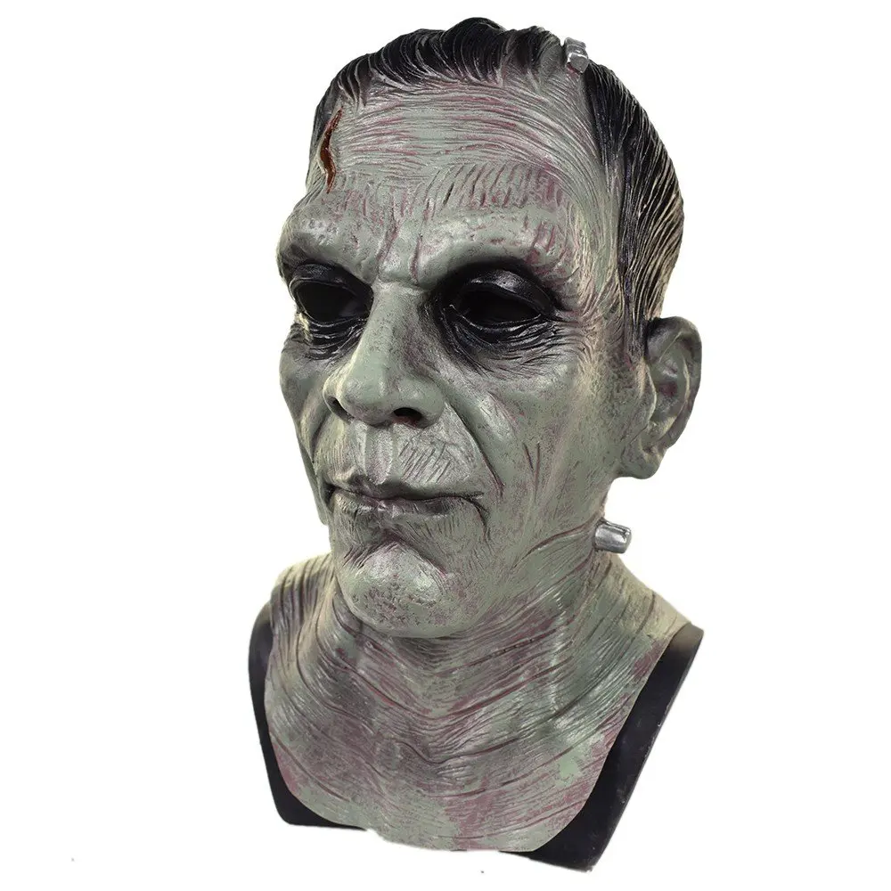 Латексная Маска Frankenstein Монстр страшные маски маскарад вечеринка Хэллоуин костюм