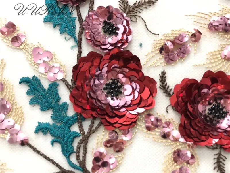 

5yards Per Lot African Lace Fabric In 2020 Pretty 3d Flower Sequins Lace Fabric PWD2032021 for Sale