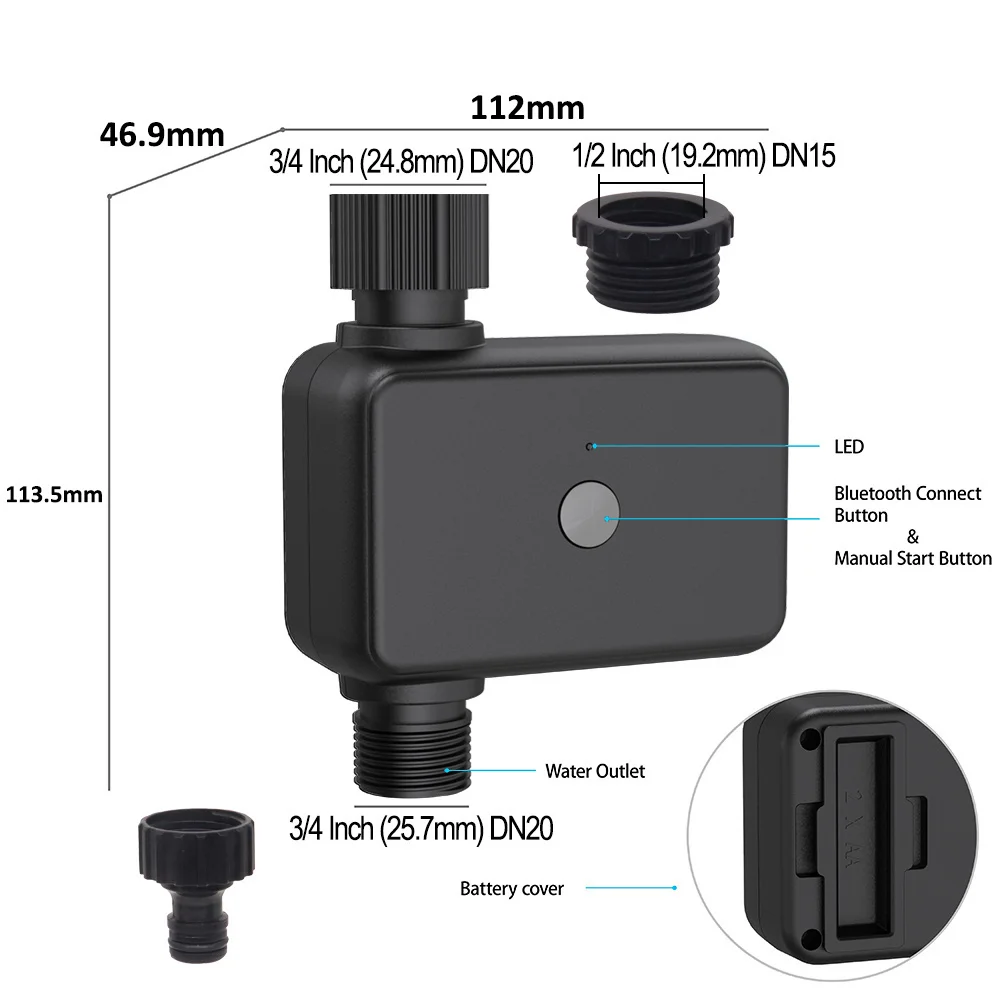

Таймер для полива сада с поддержкой Wi-Fi и Bluetooth