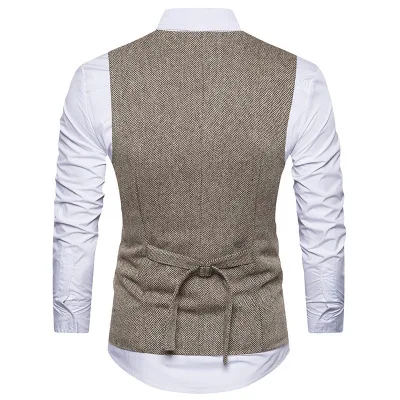 

Free Shipping Age Season Male Money Woolen Cloth Double-breasted Vest Vest Suit Vest Restoring Ancient Ways