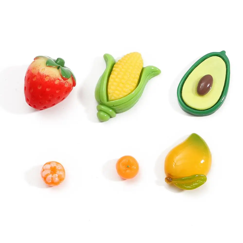 10 шт. милые искусственные фрукты из смолы DIY материалы ручной работы украшения