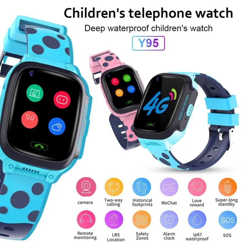 

Hot Kids Smart Watch Video Call GPS LBS Tracker Phone 4G Children Wrist Watch Smartwatch Girls Boys Birthday Gifts