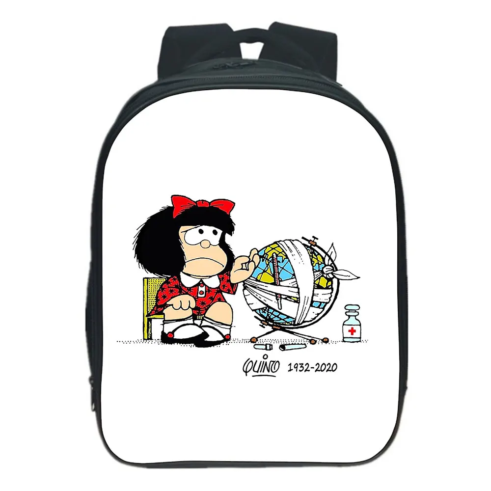 Mafalda-Mochila de moda para niños y niñas, morral para Cosplay de cómics,...