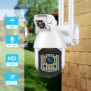 OUERTECH 1080P Dual Lens PTZ IP Camera 2MP Wifi Outdoor Auto-Tracking Wifi Security Speed Dome Camera PIP CCTV Surveillance OUERTECH 1080P Dual Lens PTZ IP Camera 2MP Wifi Outdoor Auto-Tracking Wifi Security Speed Dome Camera PIP CCTV Surveillance