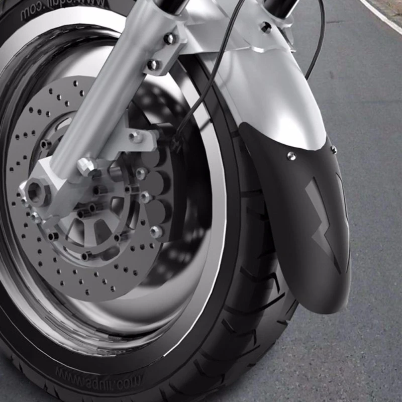 Черный Защитный чехол для крыла мотоцикла расширитель переднего колеса