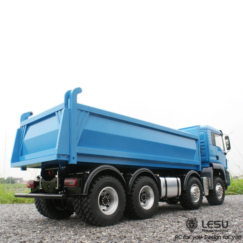 LESU MAN 8*8 гидравлический Самосвал модель грузовика мотор ESC сервопривод для 1/14 DIY
