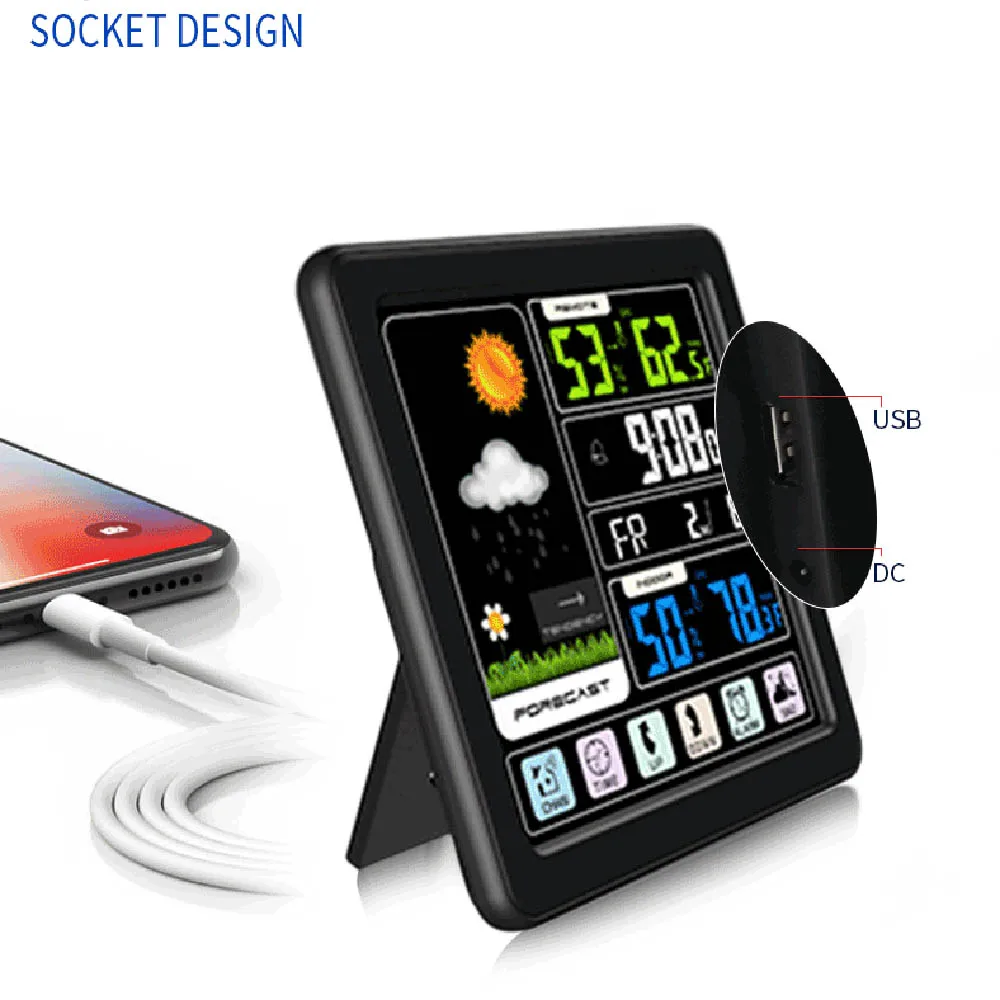 Беспроводной сенсорный экран для дома и улицы термометр влажности гигрометр