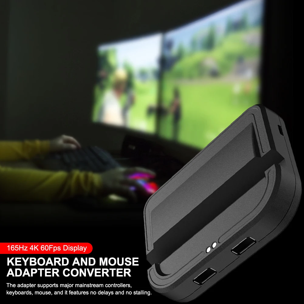 

USB Adapter Mobile Gamepad Controller Gaming Keyboard Mouse Converter 165Hz 4K 60Fps Display For PUBG Game Android Phone
