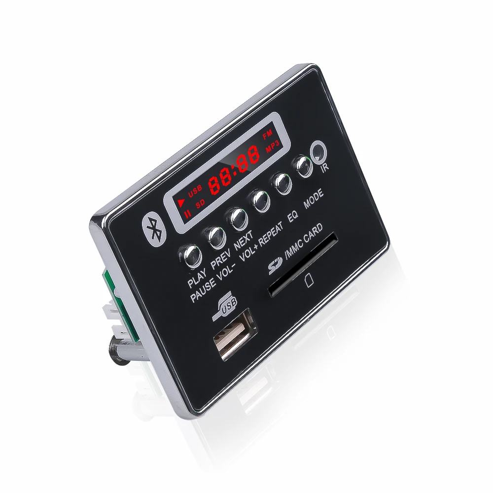 BT TF USB FM Aux Радио MP3 плеер встроенный Автомобильный USB Bluetooth Hands-free MP3 декодер плата модуль аудио переоборудование