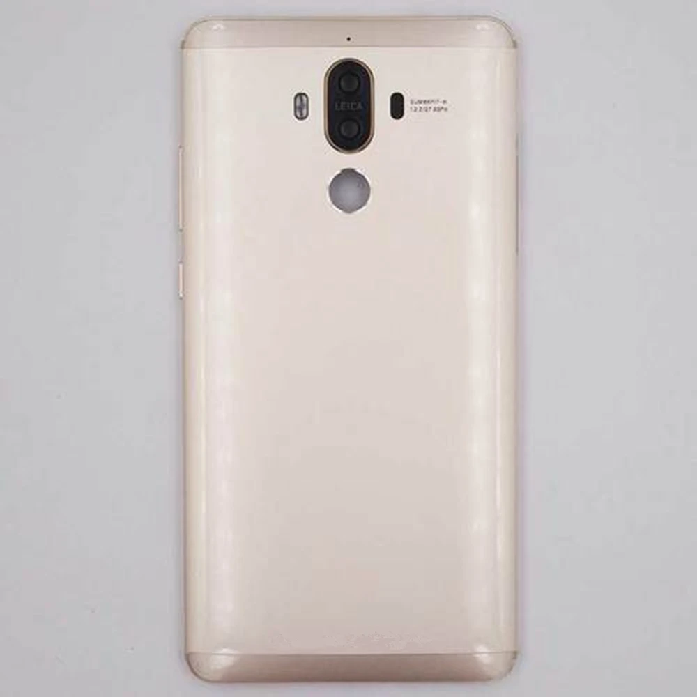 

For Huawei Mate 9 Pro / Mate 9 Fingerprint Sensor Metal Back Case With Lens + Side Buttons Rear Cover Shell Battery Door Box