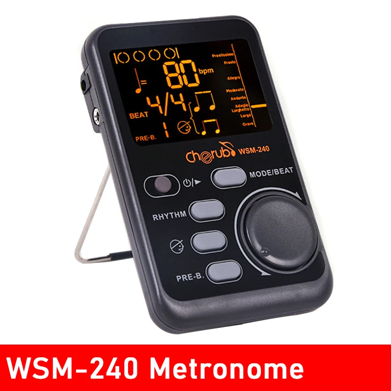 Херувим WSM-240 гитары метроном для фортепиано цифровой Metronom ЖК-дисплей Clip-on