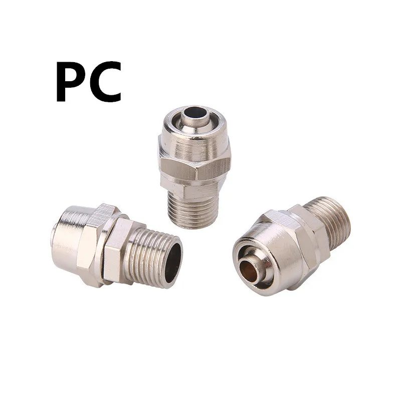 5 шт. PC4-M5 6-01 8-02 10-03 12-03 4/6 мм шланговая трубка M5 M6'Male резьба Пневматическая быстрая