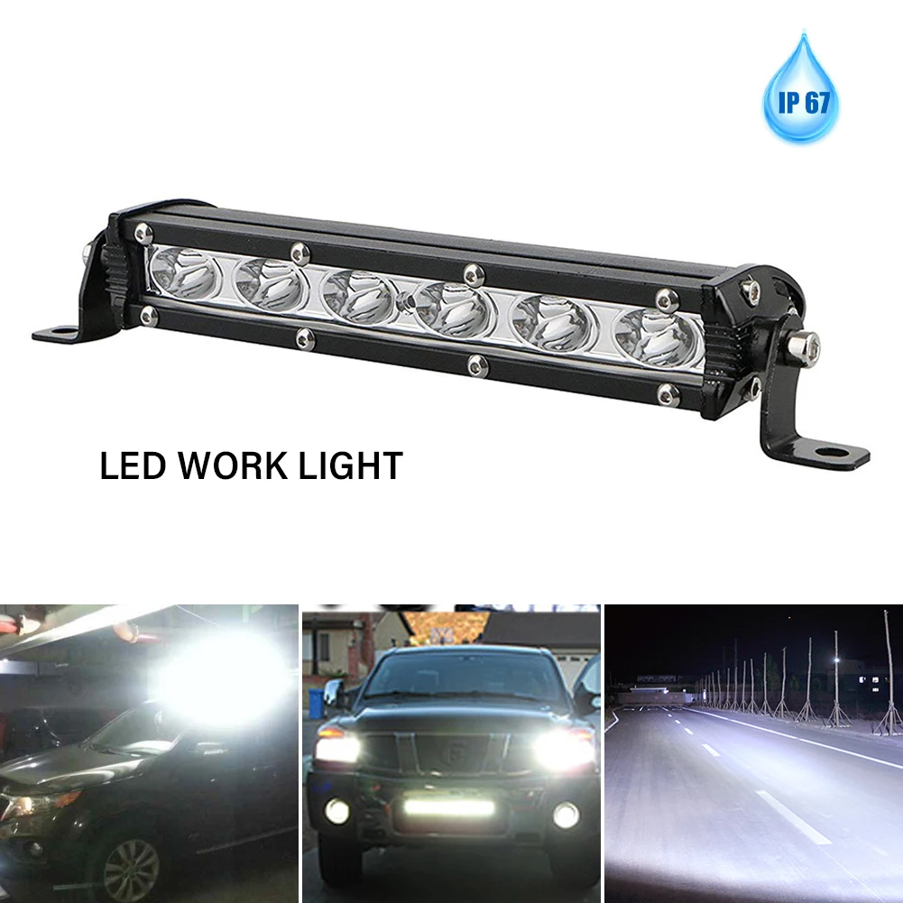 

18W Spot LED Light Work Bar Lamp IP67 Waterproof High Power Universal Bright Light Work Spot Lights for SUV 4WD Car Boat Truck