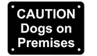 Осторожно, собаки в помещении, металлическая табличка 12x8 дюймов