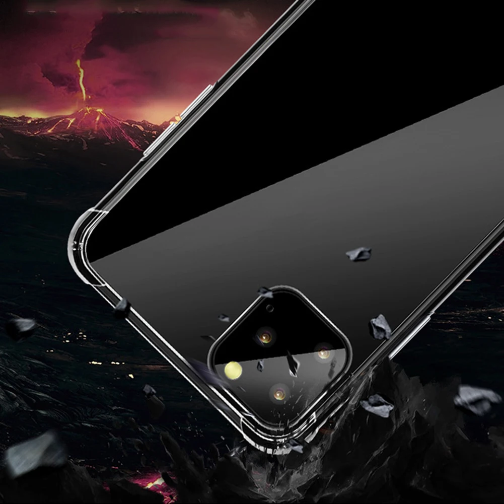 Взрывозащищенный прозрачный защитный чехол для телефона с текстурой стекла 11/11