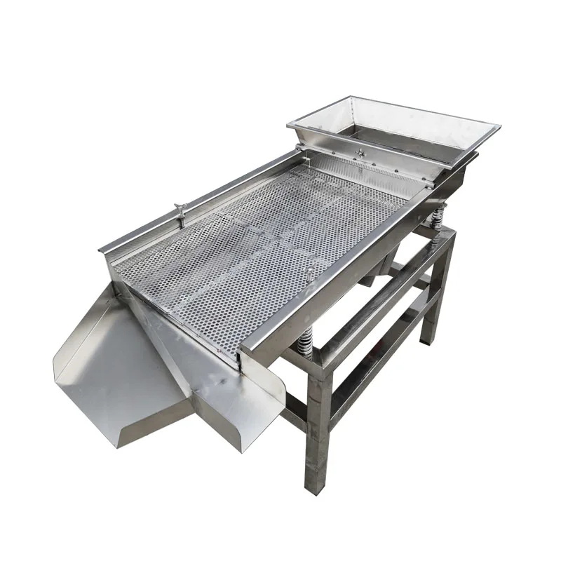 

2020 Stainless Steel Electric Food Sieve Linear Vibrating Machine Large Particle Material Sieving Machine Size Can Be Customize