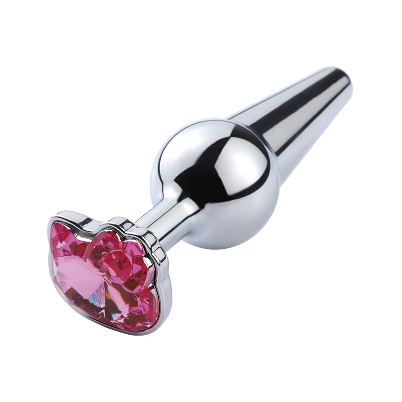 Анальные секс игрушки Маленькая Хрустальная кошка лицо Китти украшение Анальная